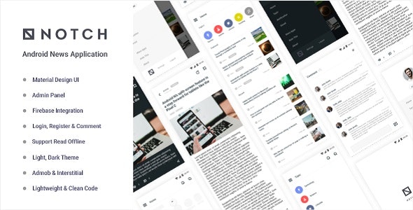 دانلود سورس Notch – Android News Application