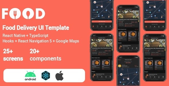 دانلود سورس Food Star – React Native Food Delivery Template